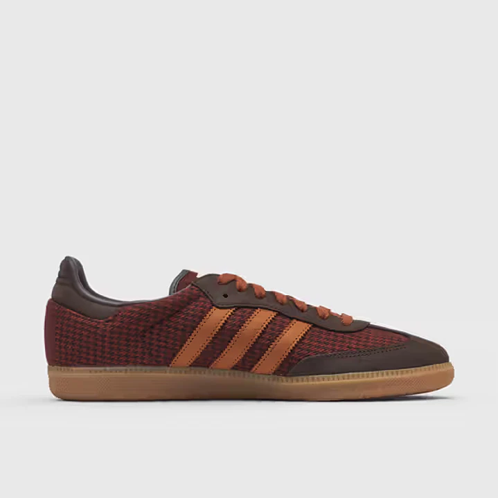 adidas Samba OG Houndstooth Aurora Coffee Burnt Sienna 2