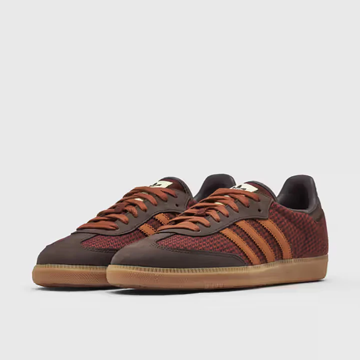 adidas Samba OG Houndstooth Aurora Coffee Burnt Sienna 3