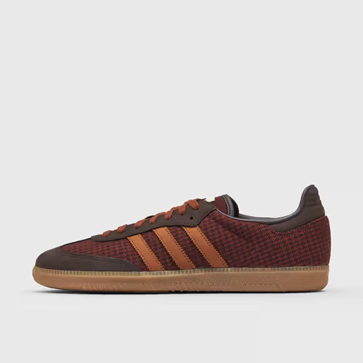 adidas Samba OG Houndstooth Aurora Coffee Burnt Sienna 1