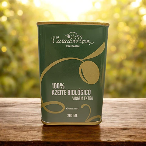 200ml Can of Organic Extra Virgin Olive Oil from Casa dos Poços