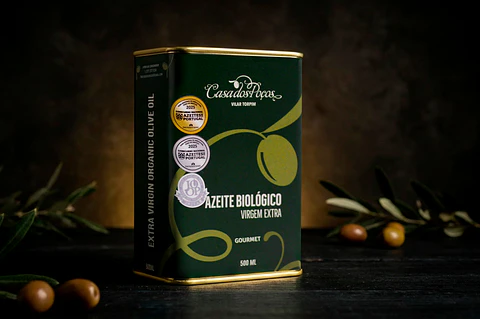 500ml Can of Organic Extra Virgin Olive Oil from Casa dos Poços