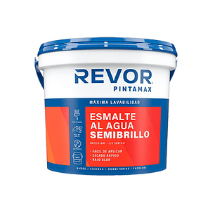 Esmalte Al Agua Semib. Revor Blanco Tineta 4Gl