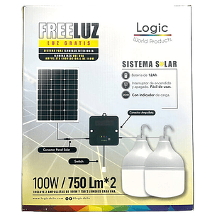 2 Ampolleta Freeluz Logic 50W Cable 8 Mts