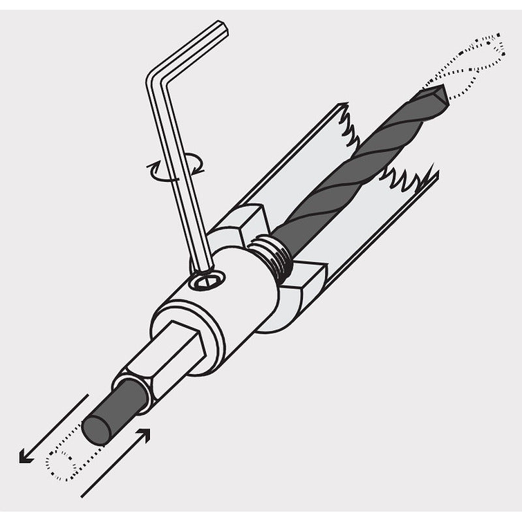 Guia P/Sierra Copa Kraft Bohrer 1/4 K-7435 [14Mm- 30Mm] (470180) L.D.E. 3