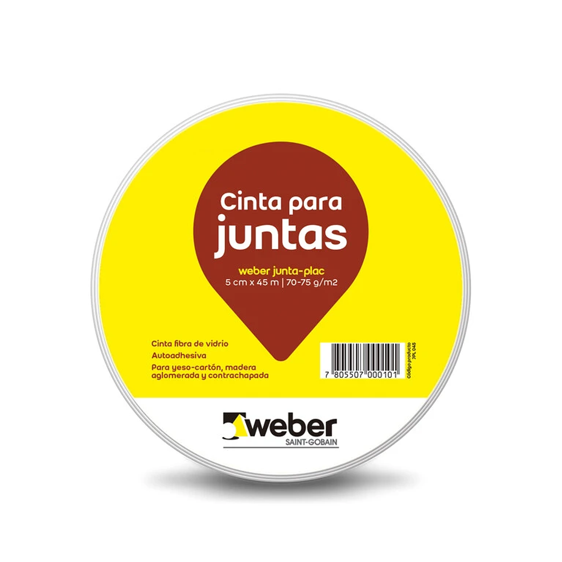 Cinta Fibra De Vidrio Juntaplac 5Cm X 90Mts 1