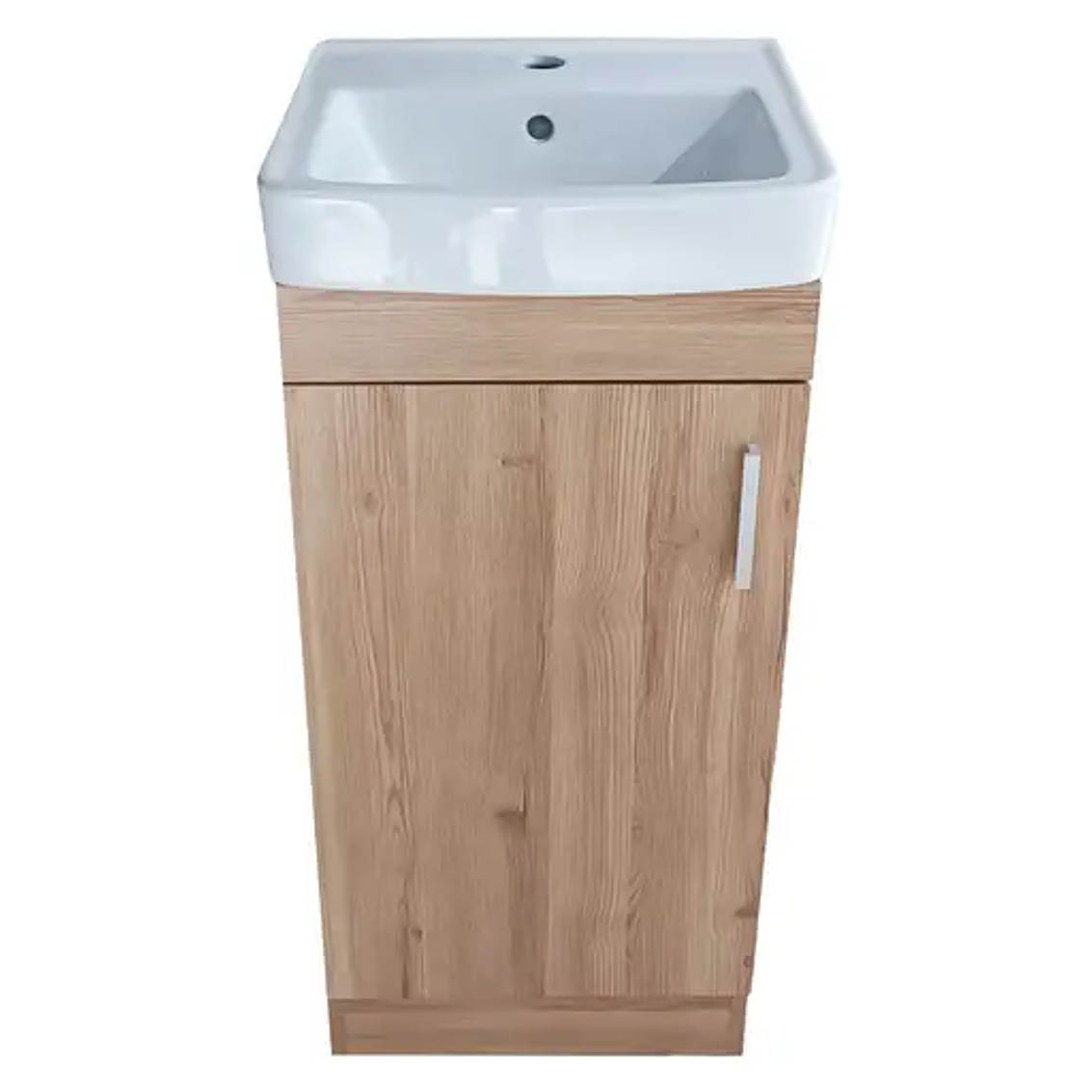 Kit Mueble Claire 40 Rustico + Cubierta Blanche 2