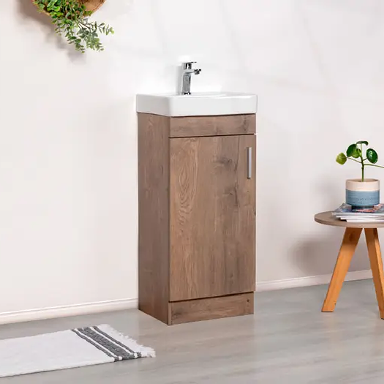 Kit Mueble Claire 40 Lenga + Cubierta Blanche 4