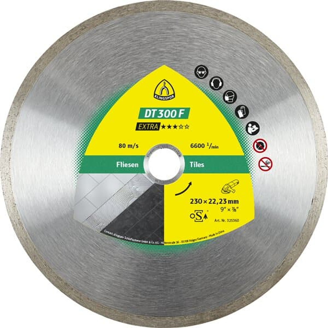 Disco Diamantado Continuo 4,5 Extra Dt300F (325357)  Klingspor 1