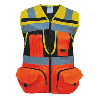 CHALECO INGENIERO BICOLOR MULTIFUNCIONAL KUPPEL