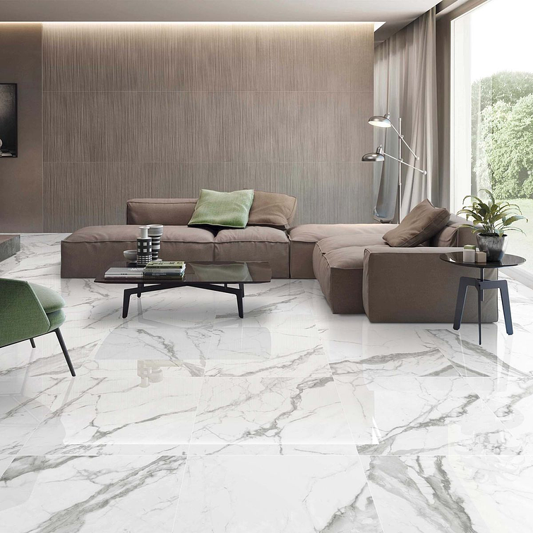 Porcelanato Klipen 60X120 Statuario Plus Pulido 1,44 Mt2 X Caja Aprox. 5