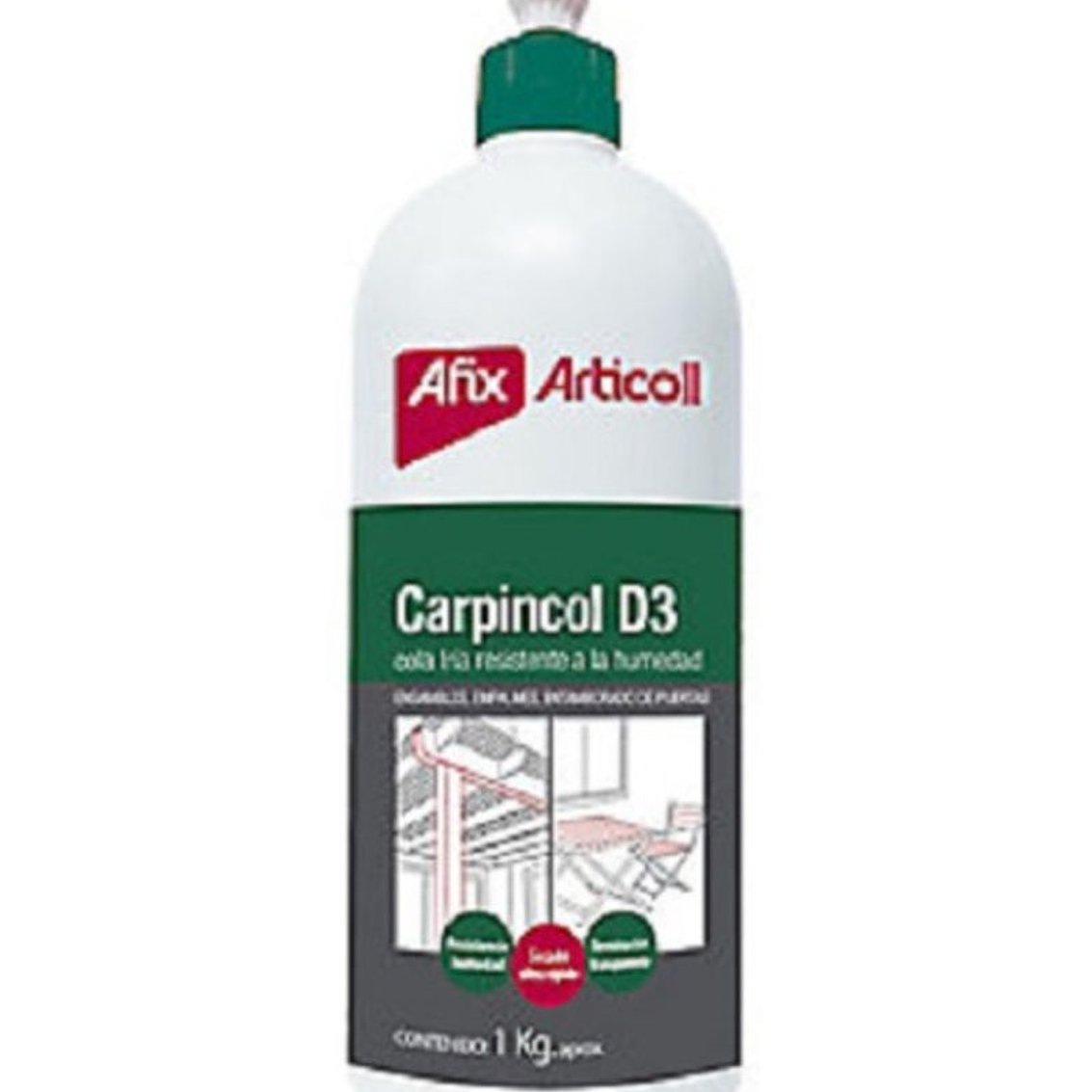 Cola Fria Afix Carpincol D3 Botella 1 Kg. [Humedad] 1