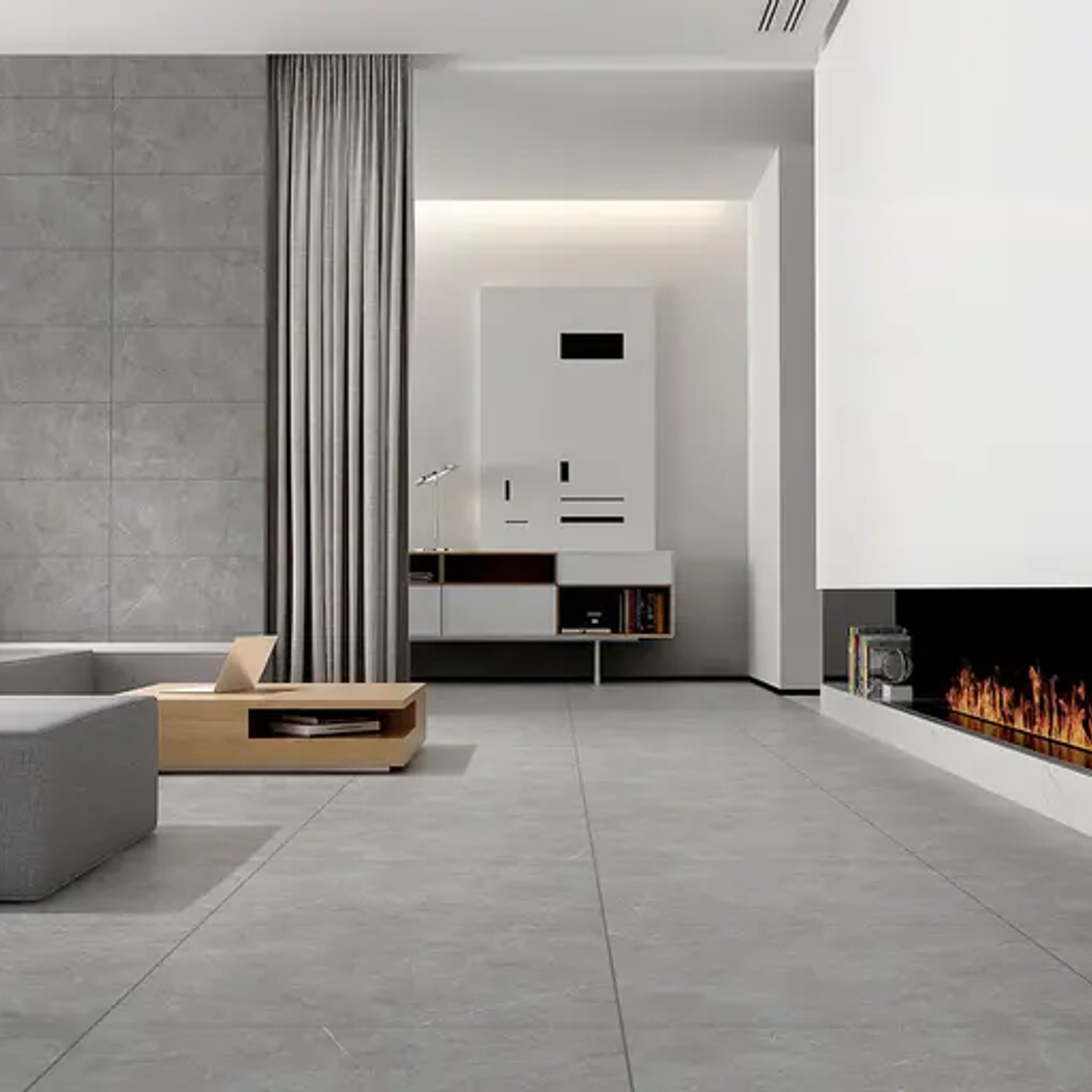 Porcelanato Klipen 60X60 Prestige Light Grey Mate [1,44 M2 X Cj] 4