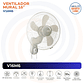Ventilador Airolite Mural 16 Mod. V16M6 , Piola Y Botones (10260-106) - Miniatura 2