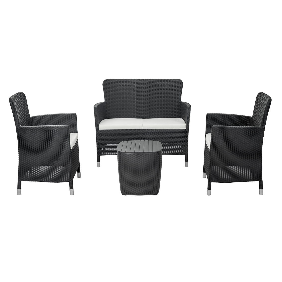 Juego De Terraza Comfort Capri Gris Grafito 1