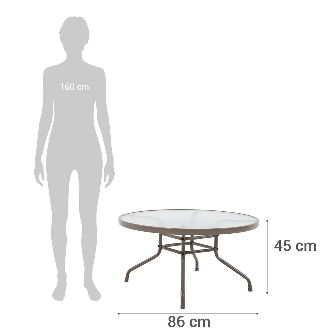 Juego De Terraza Sao Paulo 4P + Mesa Centro Redondo 11