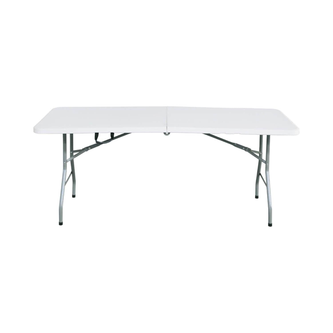 Mesa Plegable Rectangular 150X70Cm Blanca 1