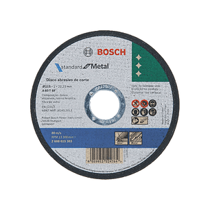 Disco Corte Standard For Metal + Inox 4 1/2 X 1Mm (2608619383) Bosch