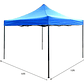 Toldo Azul Retractil 3 X 3 Std. - Miniatura 2