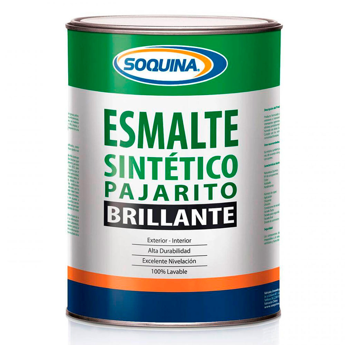 Esmalte Sintetico Pajarito Gl. Azul Pacifico Soquina 1