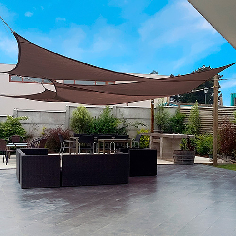 Vela Sombreadora 3X3X3 Mocha Triangular 4