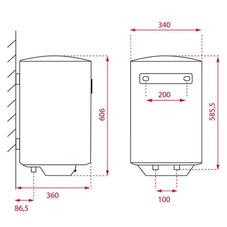 Termo Electr. Digital Teka 30Lts Ewh 30-Ved 5