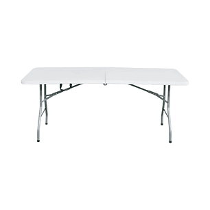 Mesa Plegable Rectangular 150X70Cm Blanca