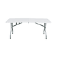 Mesa Plegable Rectangular 150X70Cm Blanca - Miniatura 1