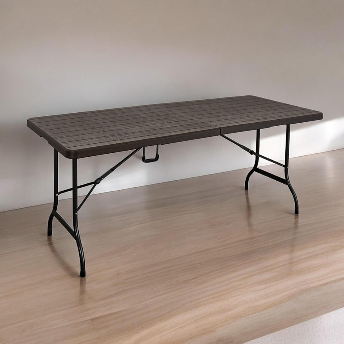 Mesa Plegable Con Diseńo De Madera 180Cm Northwest 5