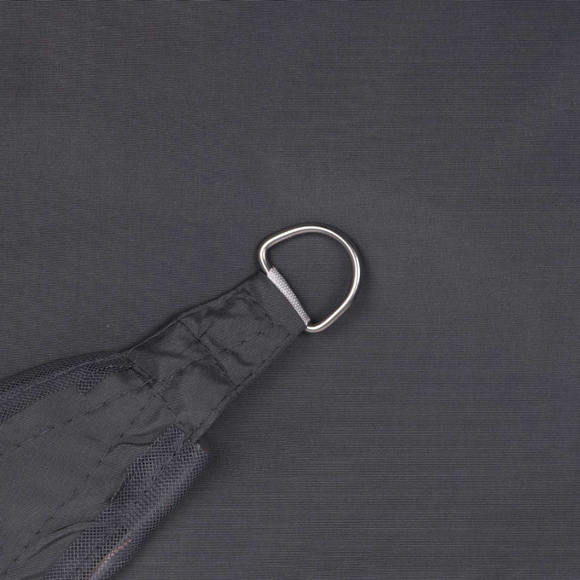 Vela Sombreadora Gris Oscuro Borde Led Triangular 3.6 Xlado 3