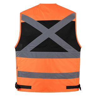 Chaleco Ingeniero Multifuncional Naranjo T/Xl