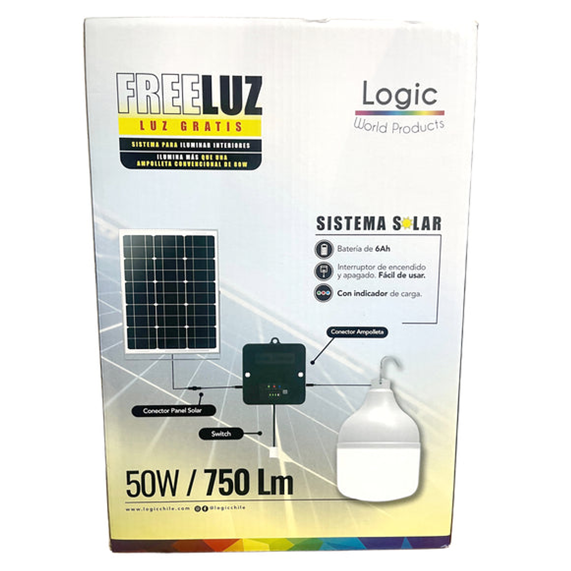 1 Ampolleta Freeluz Logic 50W Cable 8 Mts 1