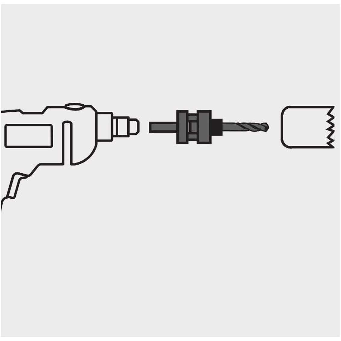 Guia P/Sierra Copa Kraft Bohrer 1/4 K-7435 [14Mm- 30Mm] (470180) L.D.E. 2