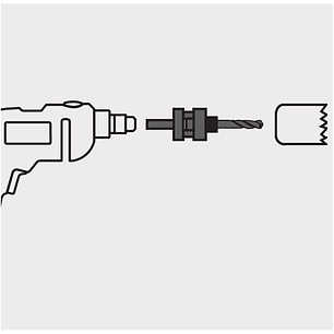 Guia P/Sierra Copa Kraft Bohrer 1/4 K-7435 [14Mm- 30Mm] (470180) L.D.E.