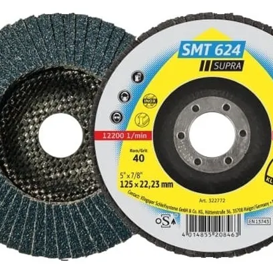 Disco Laminado 4,5 G.60 Smt624 115X22,23  (322767)  Klingspor 1