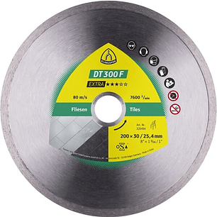 Disco Diamantado Continuo 7 Extra Klingspor Dt/Extra/Dt300F/S/180X1,6X22,23/Gr/7 (325359)