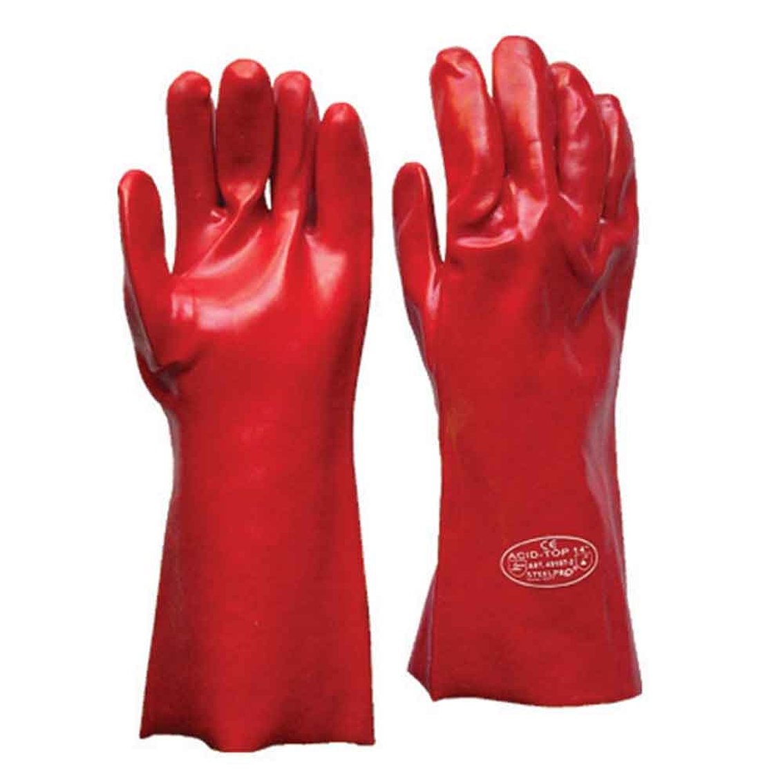 Guante Pvc Rojo 14 (300950740041) Vicsa 1
