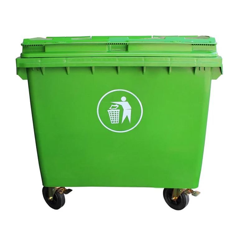 Contenedor de Basura 1100 Lts Verde 1