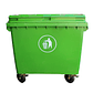 Contenedor de Basura 1100 Lts Verde - Miniatura 1