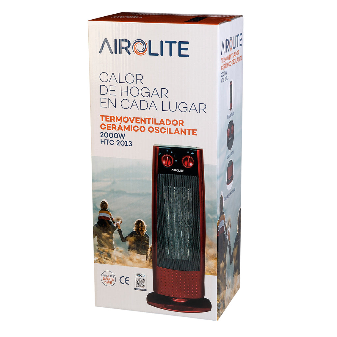 TERMOVENTILADOR CERÁMICO OSCILANTE HTC 2013 AIROLITE 4