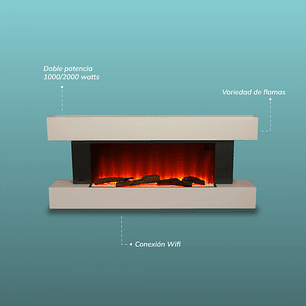Chimenea eléctrica modelo Antuco WIFI