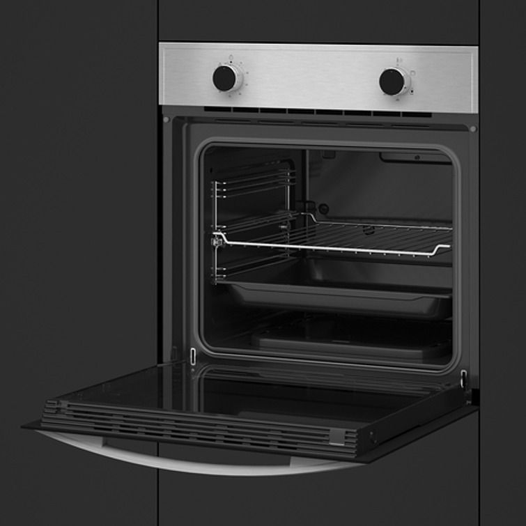 Horno a Gas convencional de 60 cm. en acero inoxidable antihuella 9