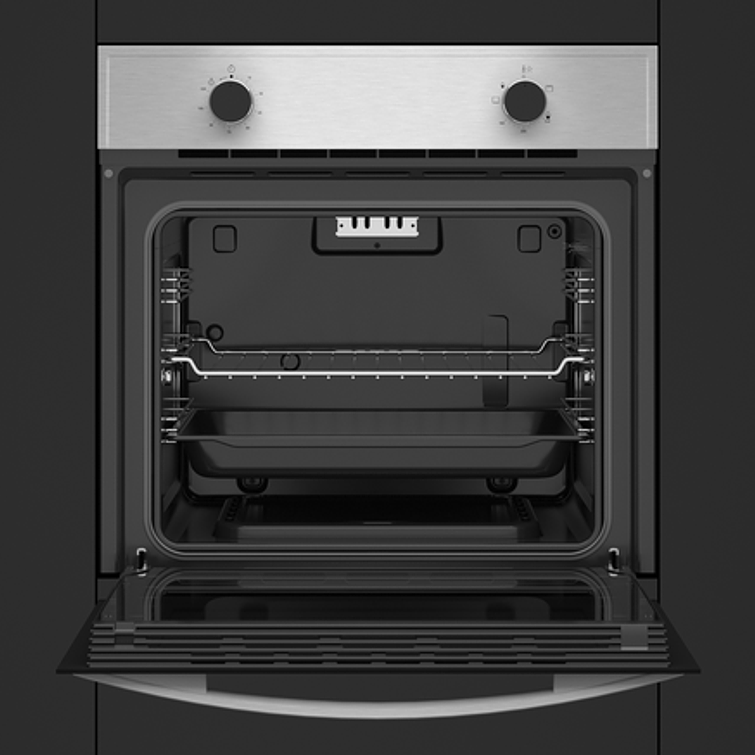 Horno a Gas convencional de 60 cm. en acero inoxidable antihuella 10