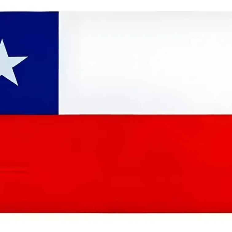 Bandera Chilena 100X150 Estrella Bordada 1