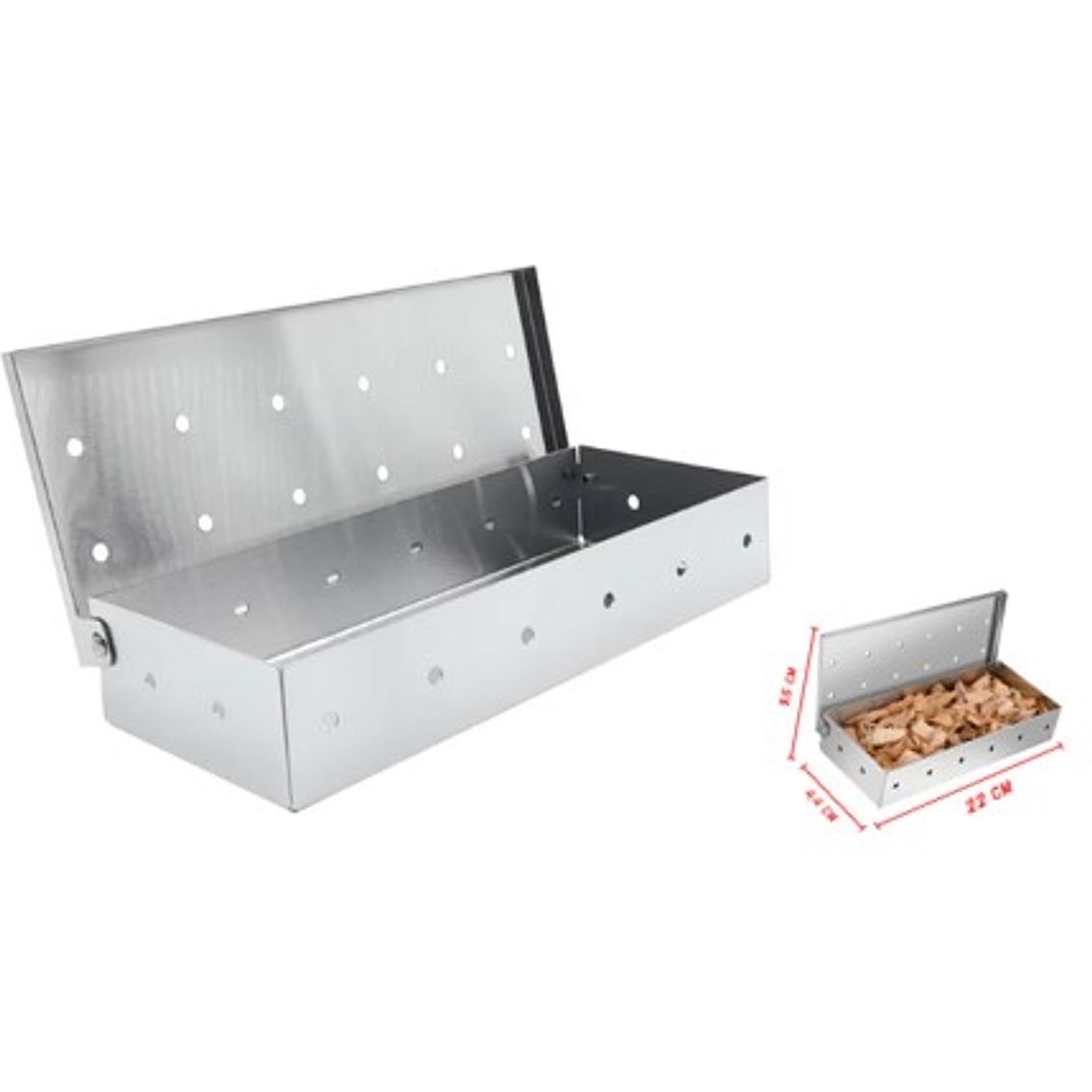 Caja Ahumadora Acero Inox. Grilltech 1