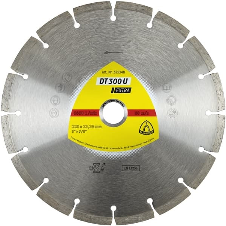 Disco Diamantado Segm. 7 Dt/Extra/Dt300U/S/180X2X22,23/13S/7 (325347) Klingspor 1