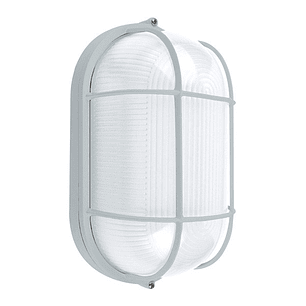 Plafón Tipo Tortuga Ovalado Con Reja E27