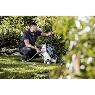 Carro Porta Manguera Plastico Portatil