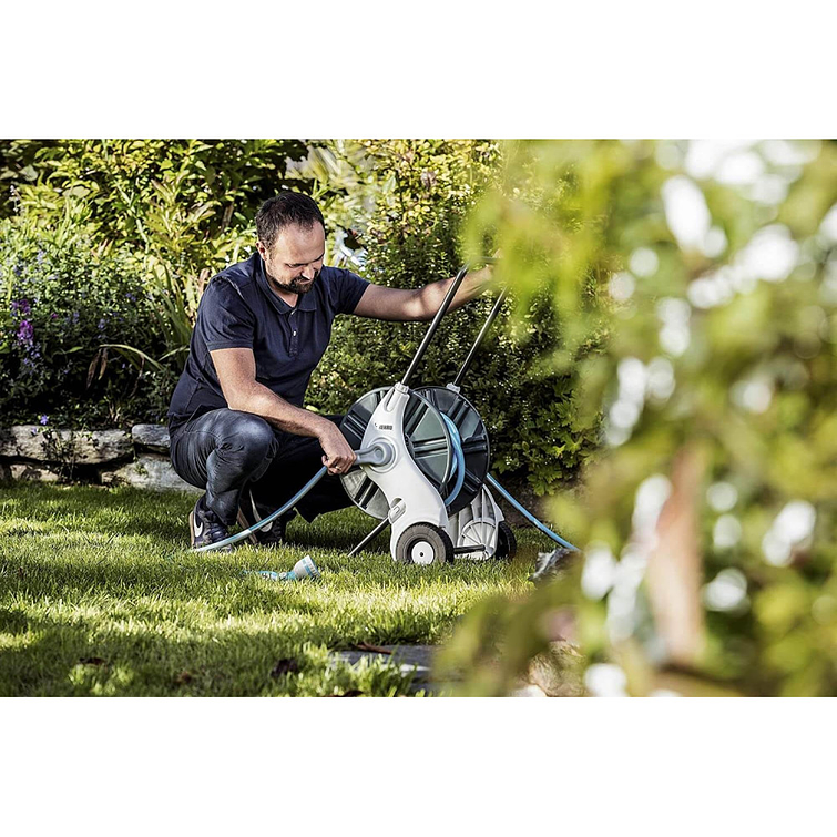 Carro Porta Manguera Plastico Portatil 2