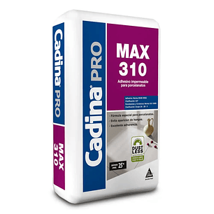 Adhesivo Cadina Polvo Max 310 Porcelanato D.A. Saco 25Kg.