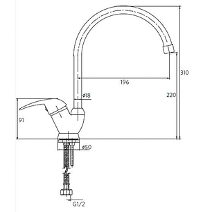 Monomando Lavaplato Vertical Verena